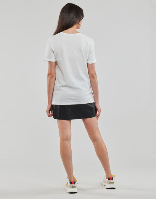 Only - ONLSILLE S/S HEART TOP CS JRS - Blanc