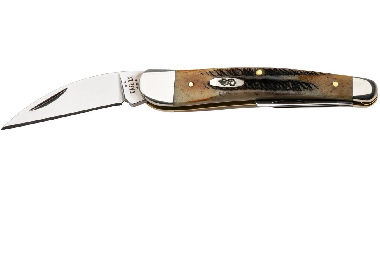 Case Seahorse Whittler, 6.5 BoneStag, 65347, 6.5355WH SS zakmes