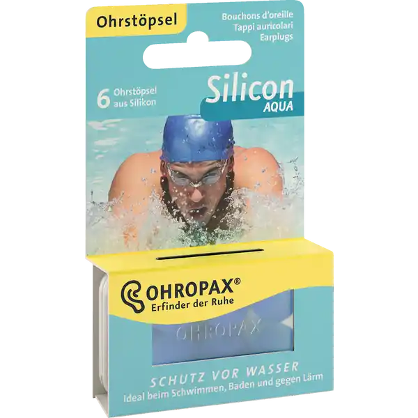 Ohrstöpsel Silicon Aqua