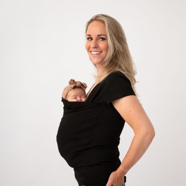 Womboo Buidelshirt - Vrouw - Maat M - Zwart