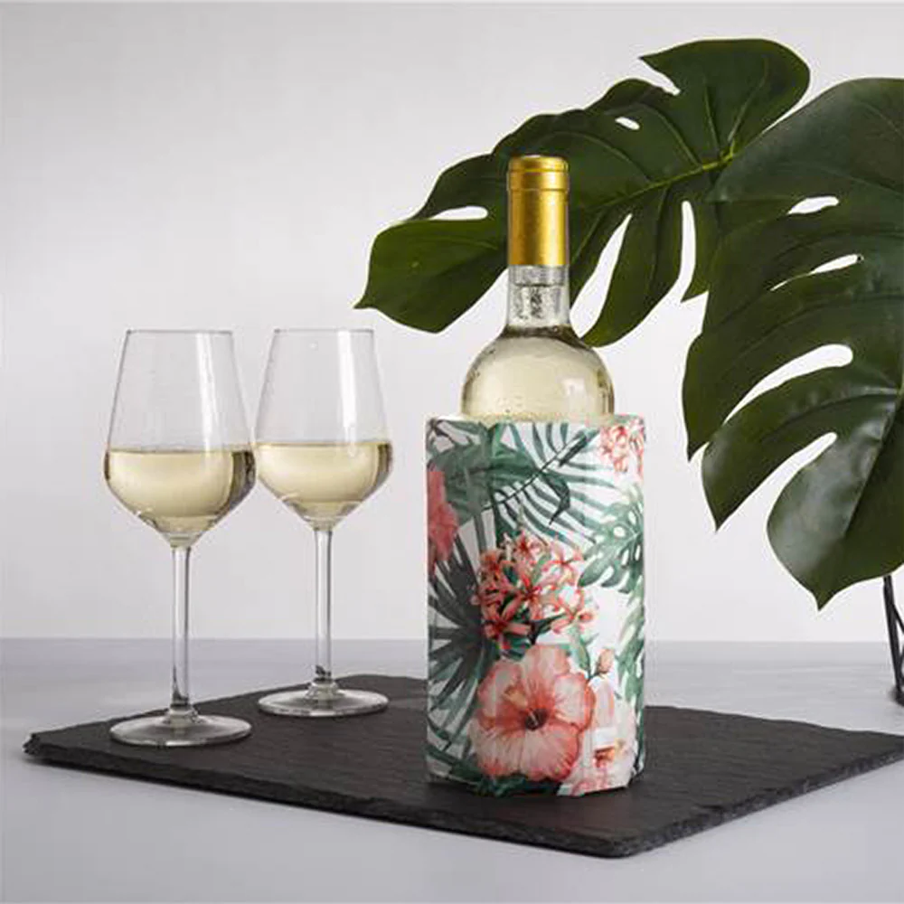Rafraichisseur à vin motif botanique Vacuvin