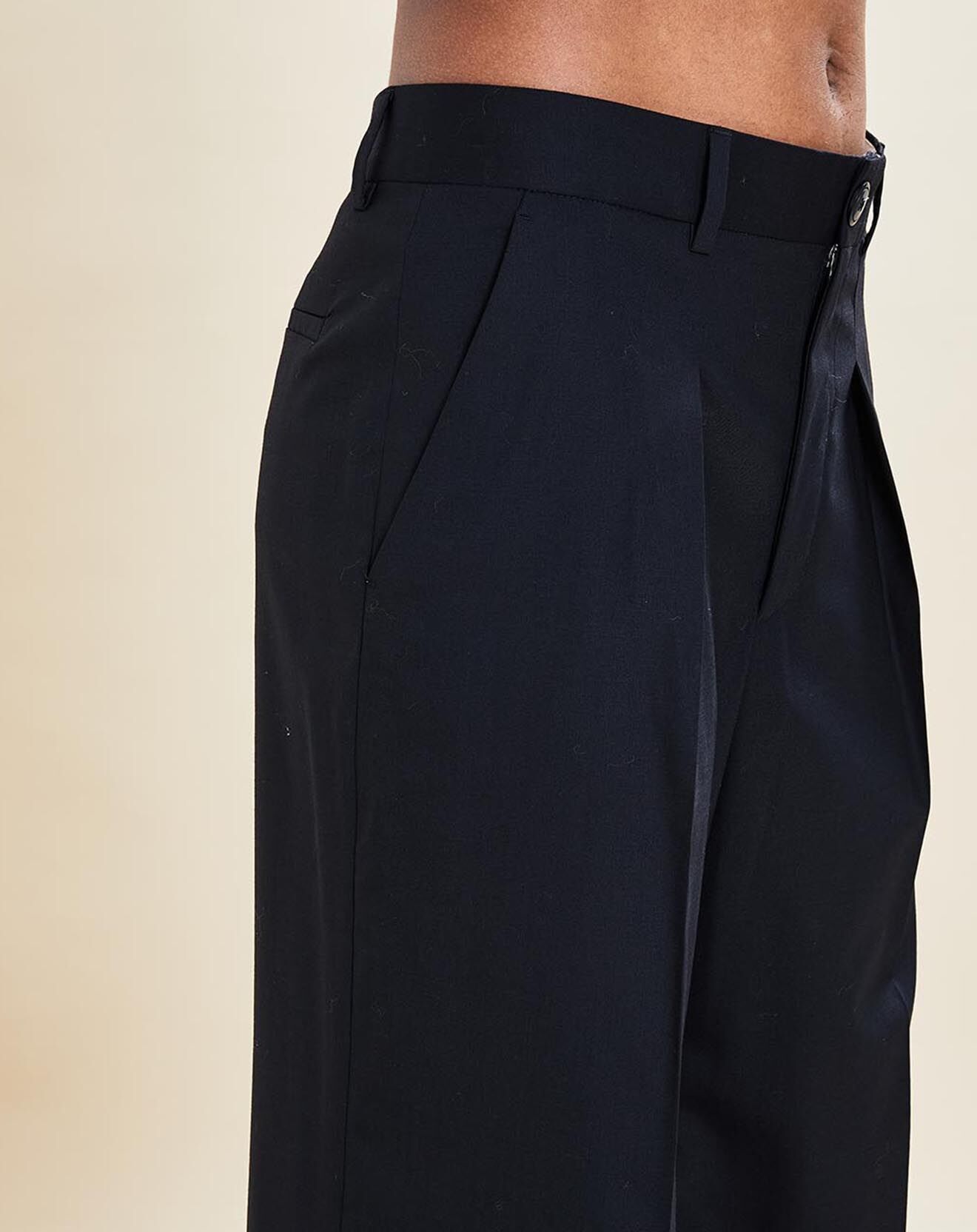 Chloé Stora Pantalon en Laine mélangée Orson noir