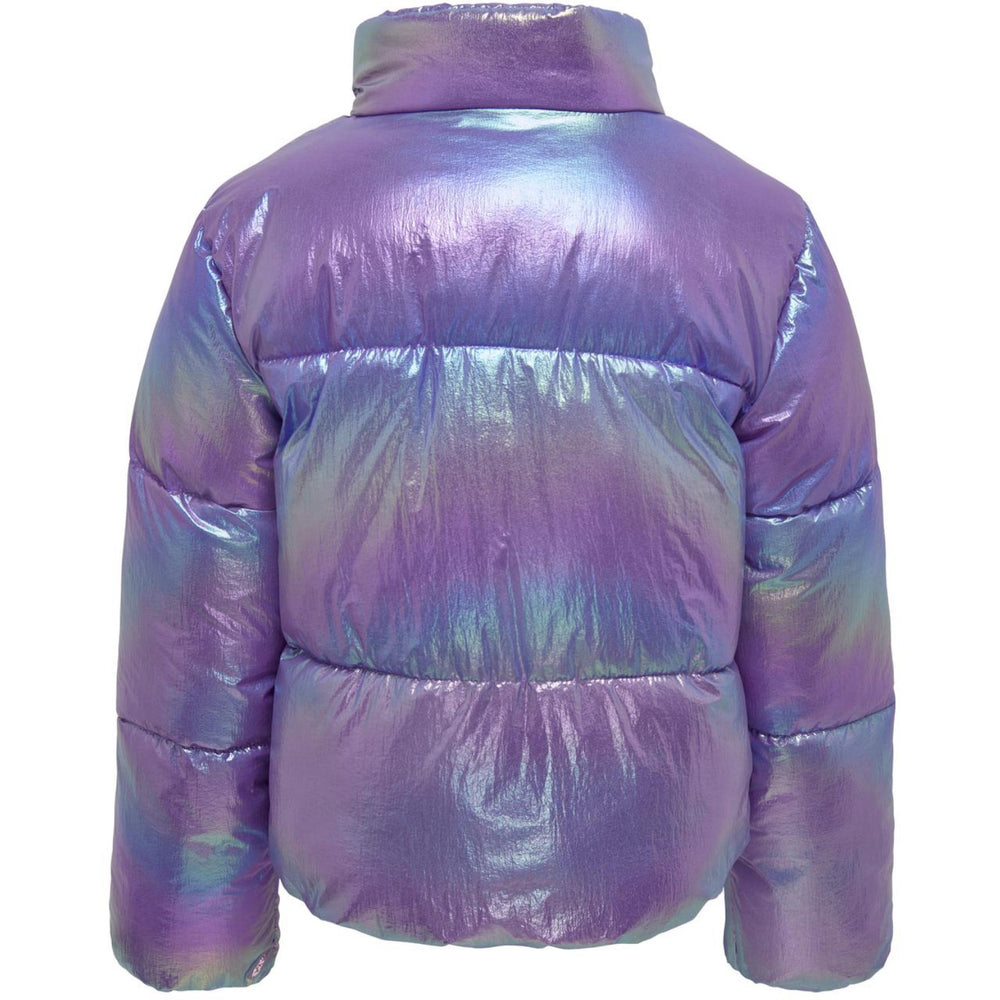 Køb kids ONLY Purple Opulence Celine Metallic Short Puffer Jakke