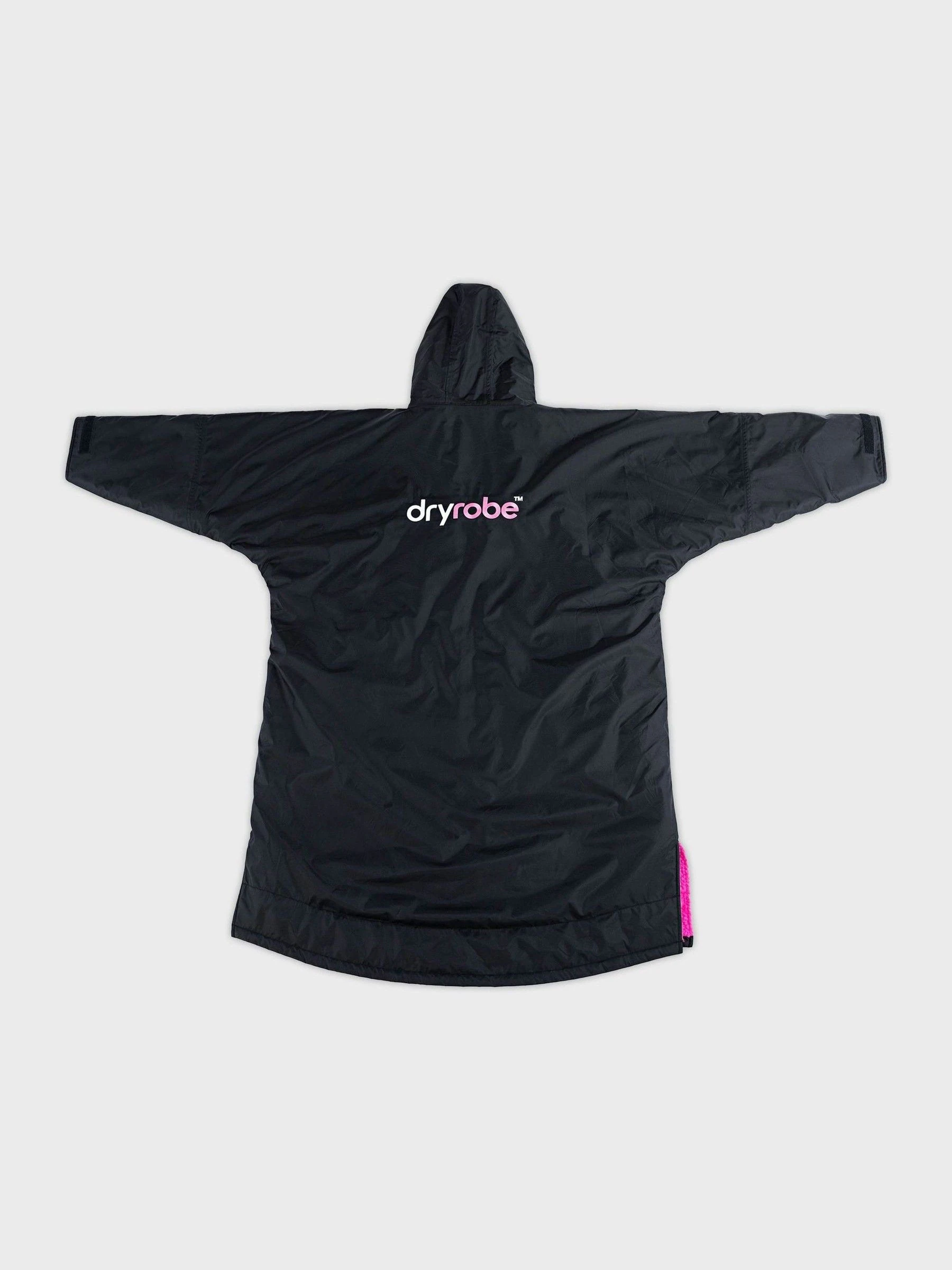 Zwart/roze - dryrobe Advance Adult Long Sleeve Changing Coats