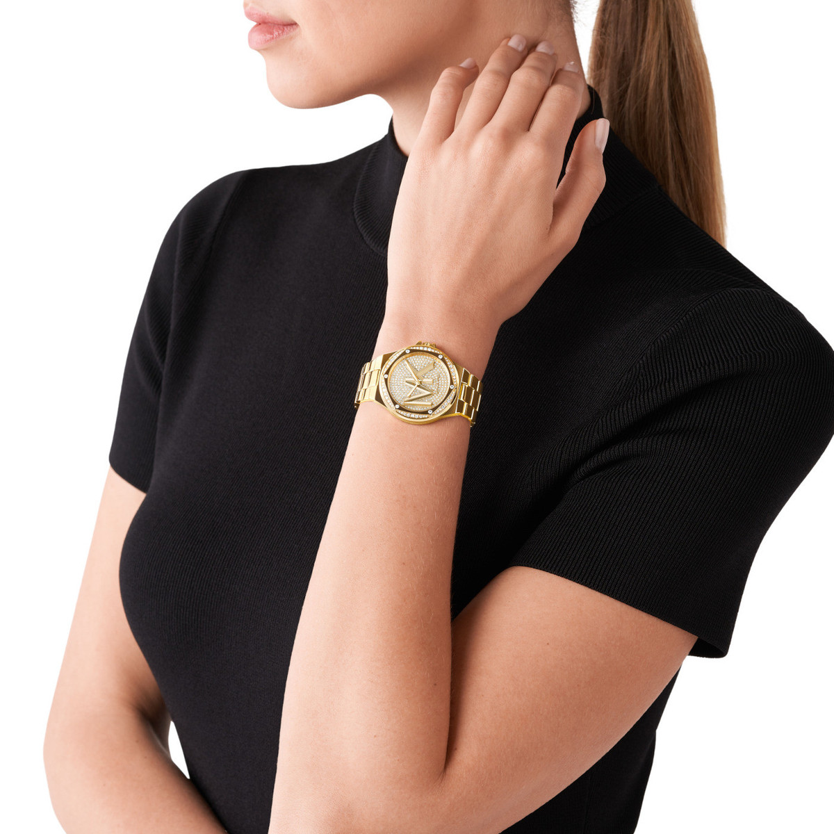 Montre MICHAEL KORS  Lennox femme bracelet acier doré