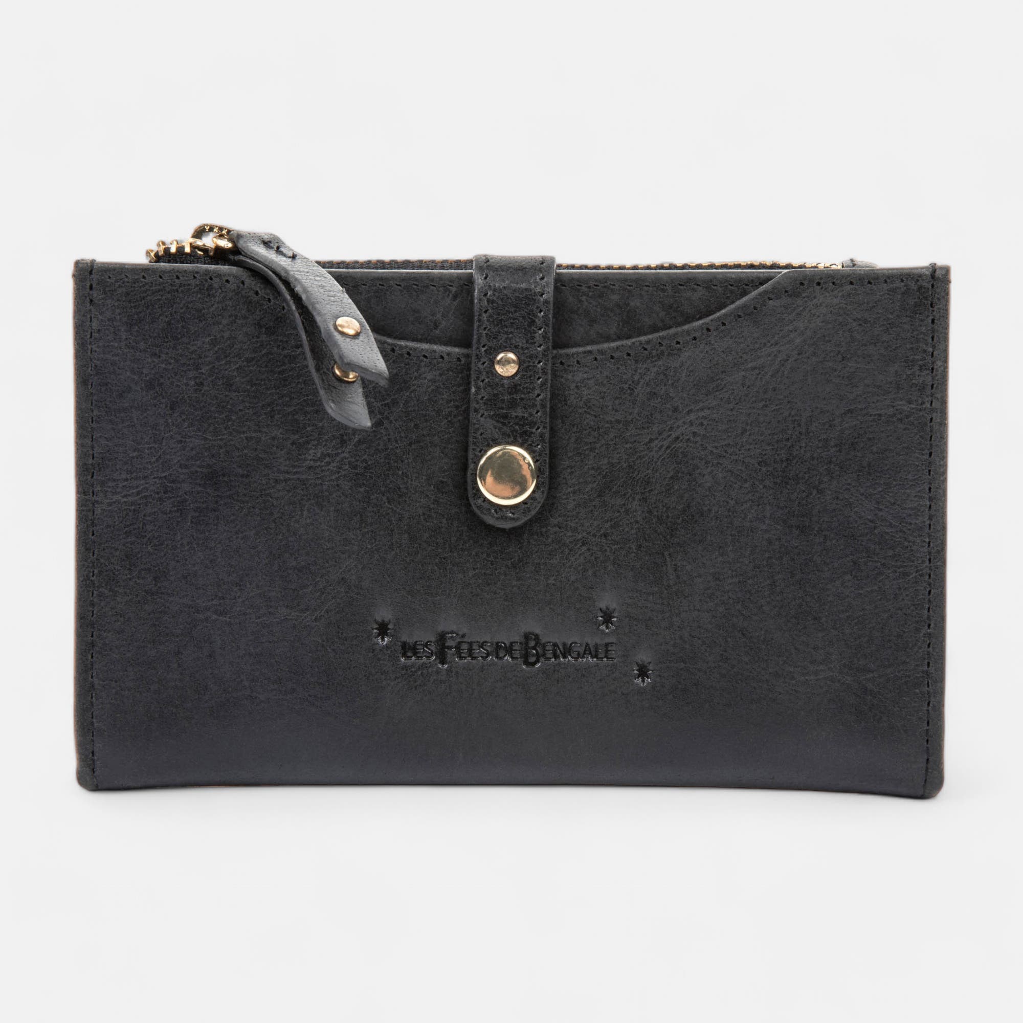 Petite maroquinerie en cuir noir