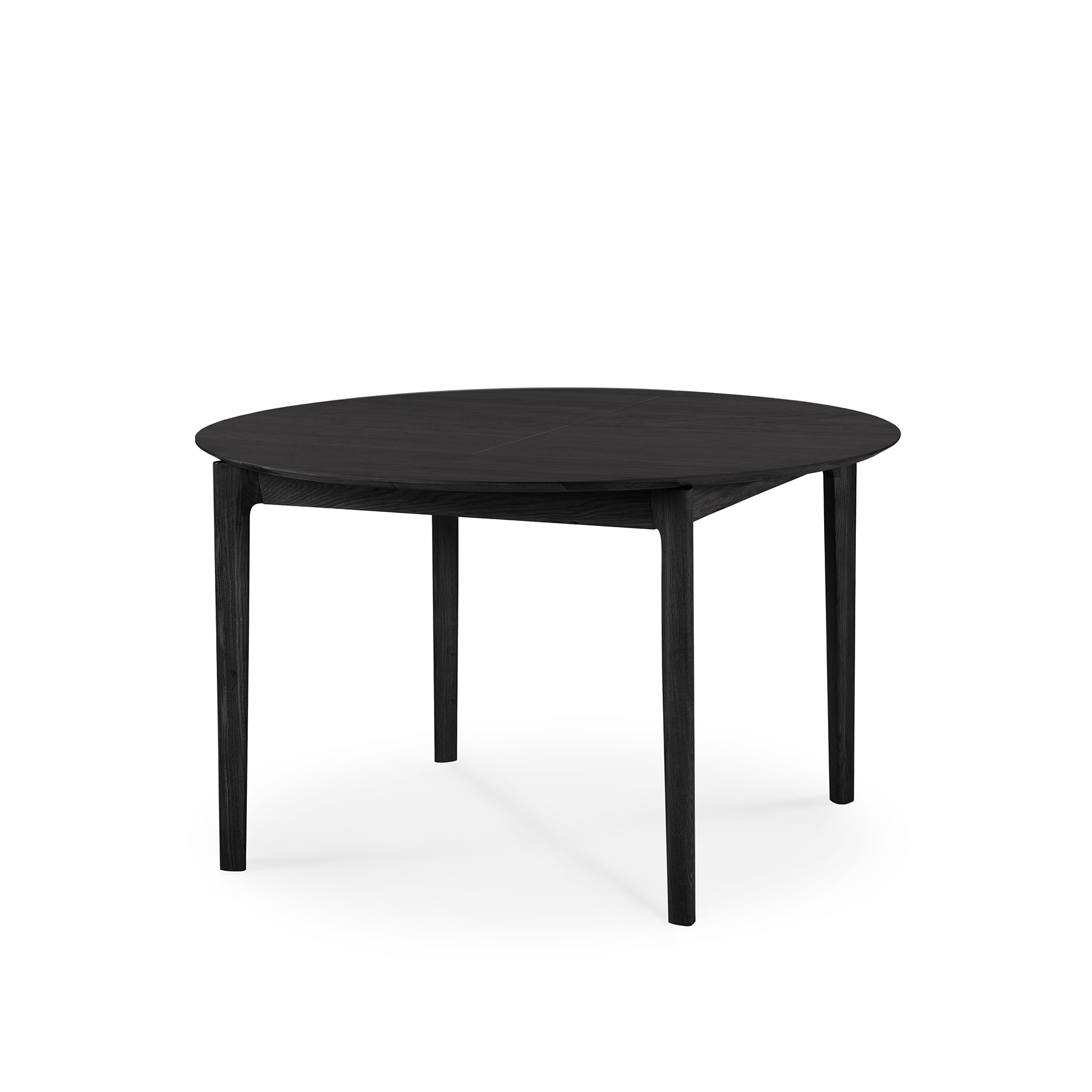 Tafel Bok - rond - uitschuifbaar 129/179 - zwart eiken