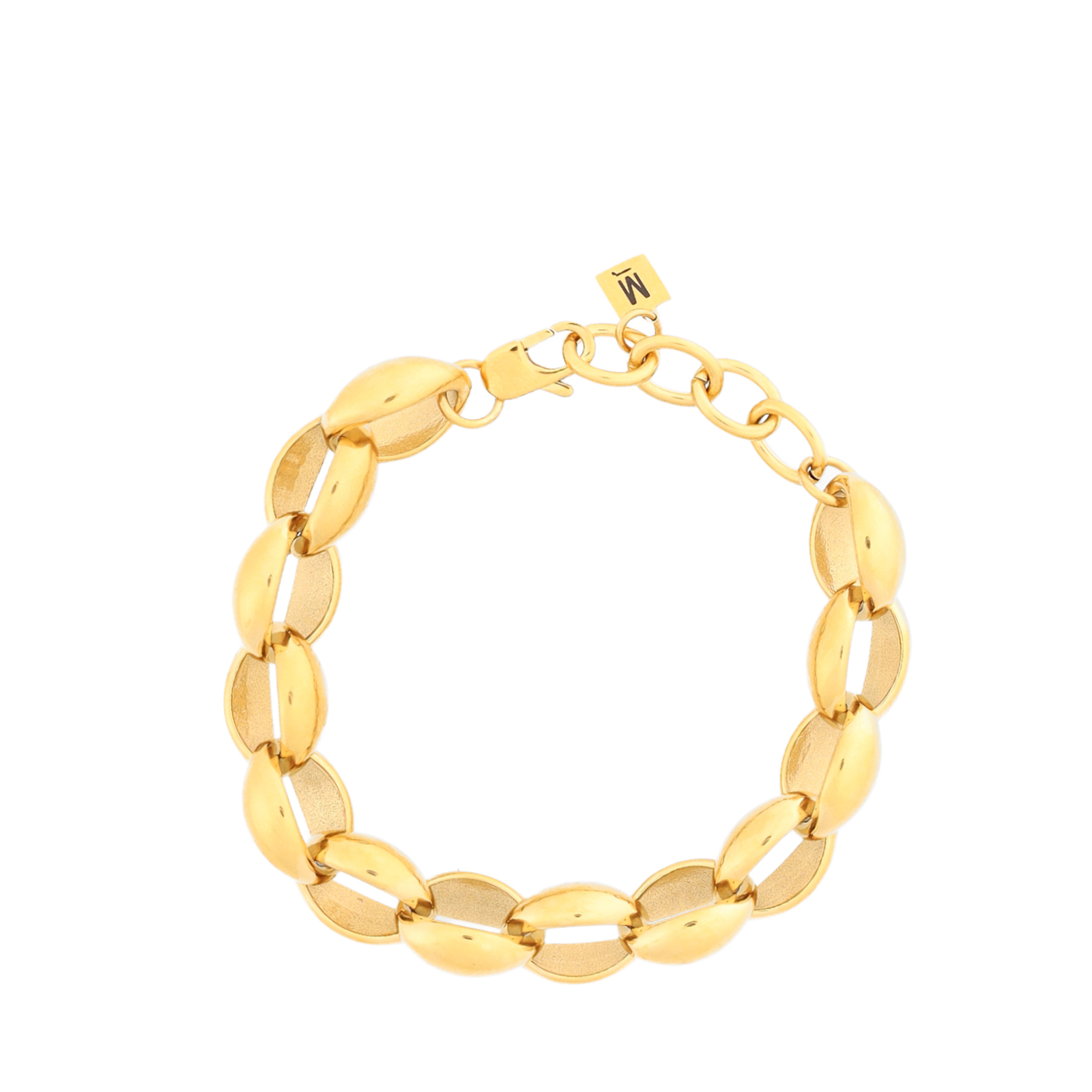 Gouden schakelarmband