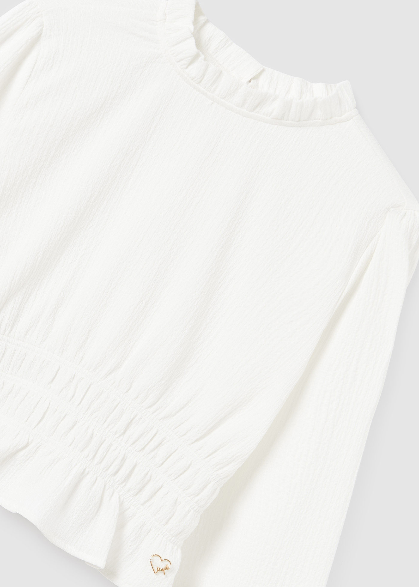 Blusa franzida para meninas