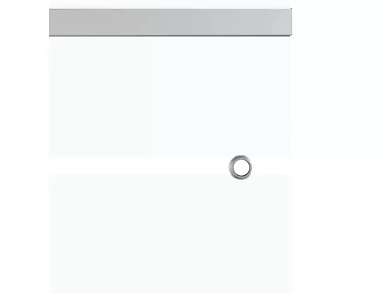 Porte coulissante Verre ESG et aluminium 102,5x212 cm Argenté - Design Élégant, Silencieuse, Légère