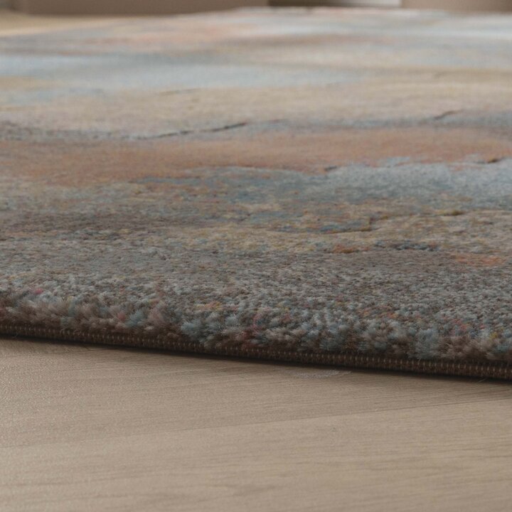 Industrieel vloerkleed - Raphael Blauw/Terra