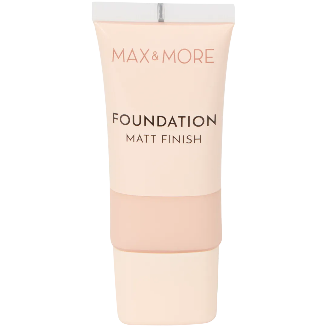 Max & More matt finish foundation 30 ml | diverse varianten
