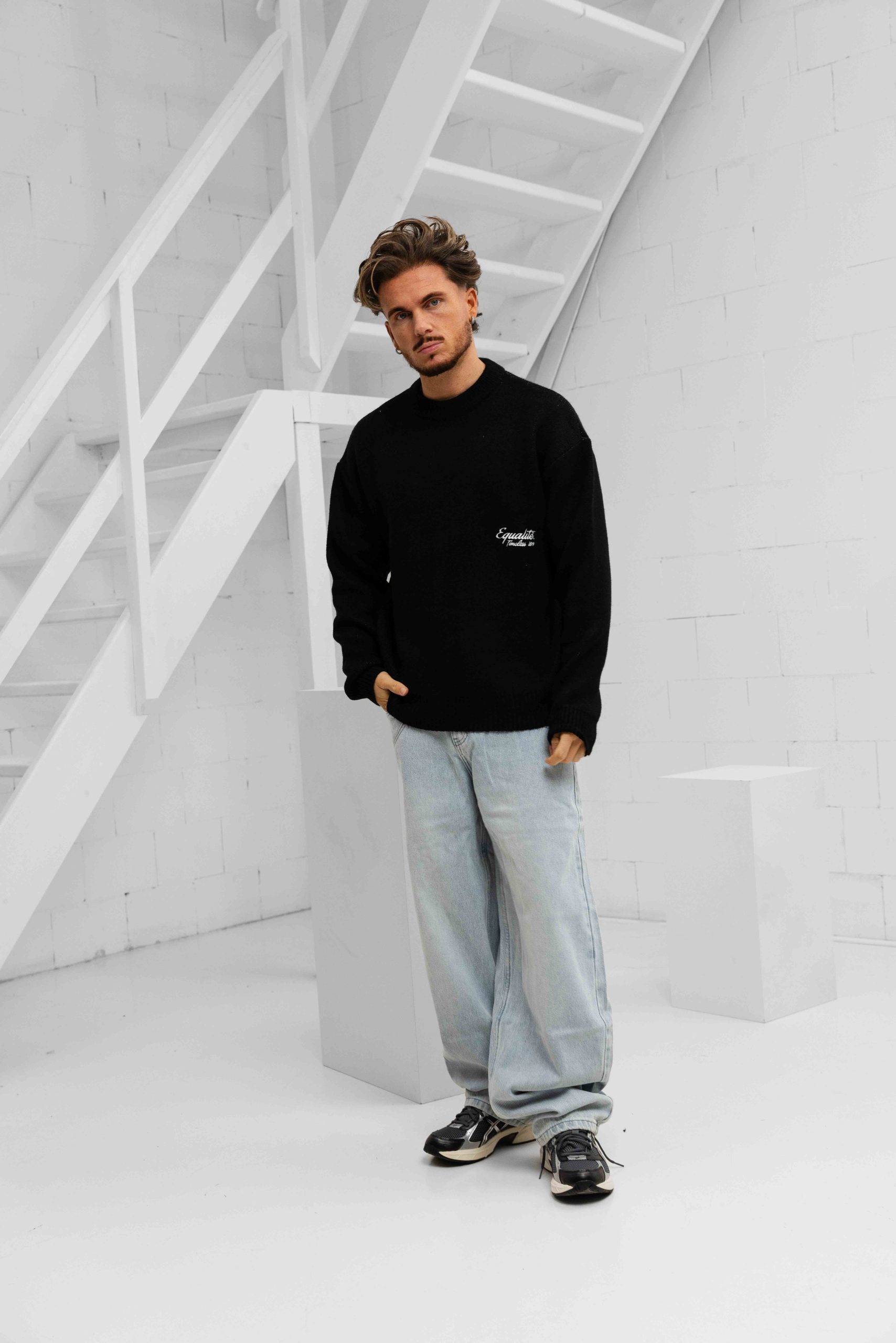Project x Paris Straight Fit Jeans Heren Lichtblauw