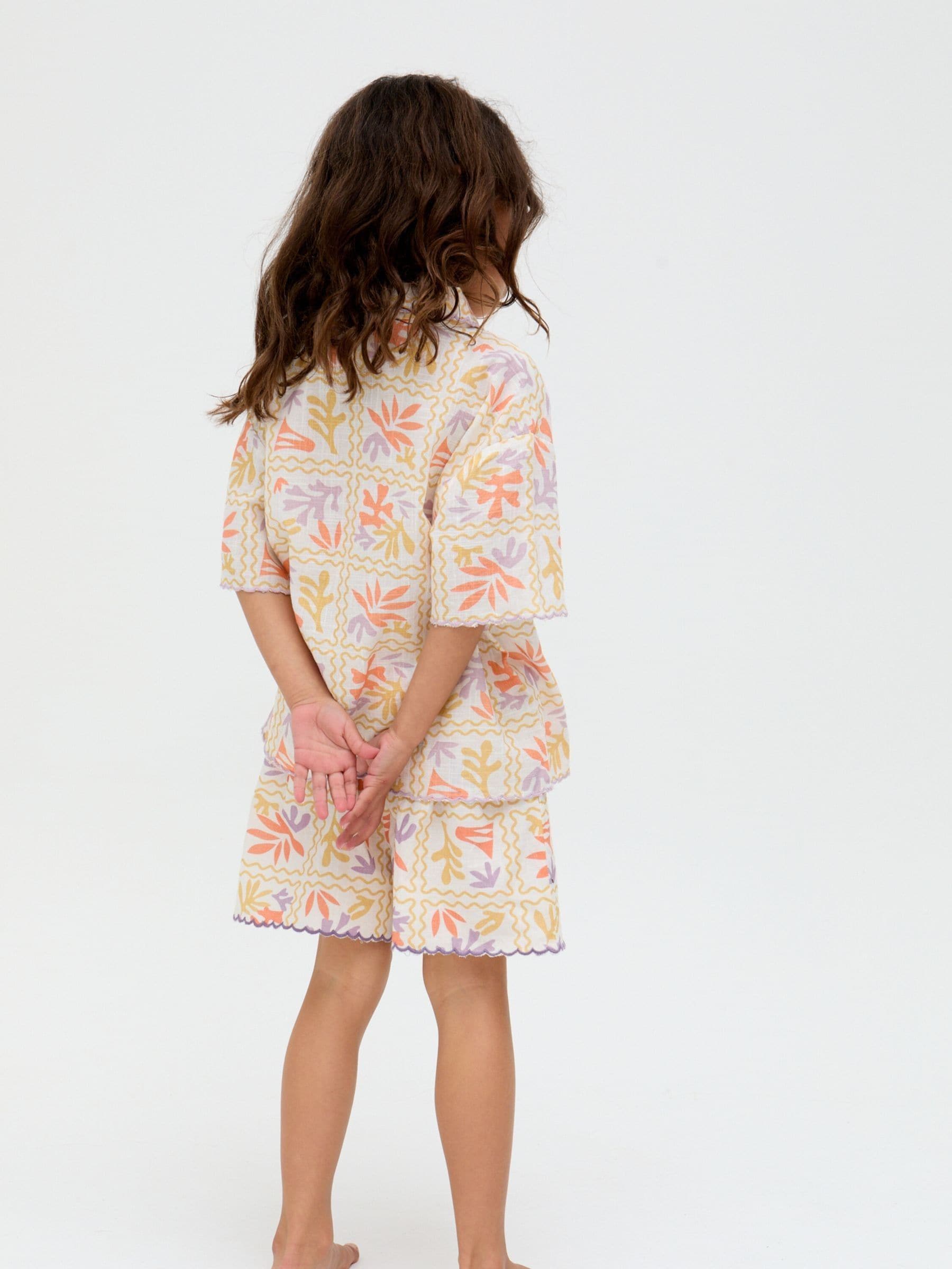 Raffya Gilly Printed 100% Cotton Shorts