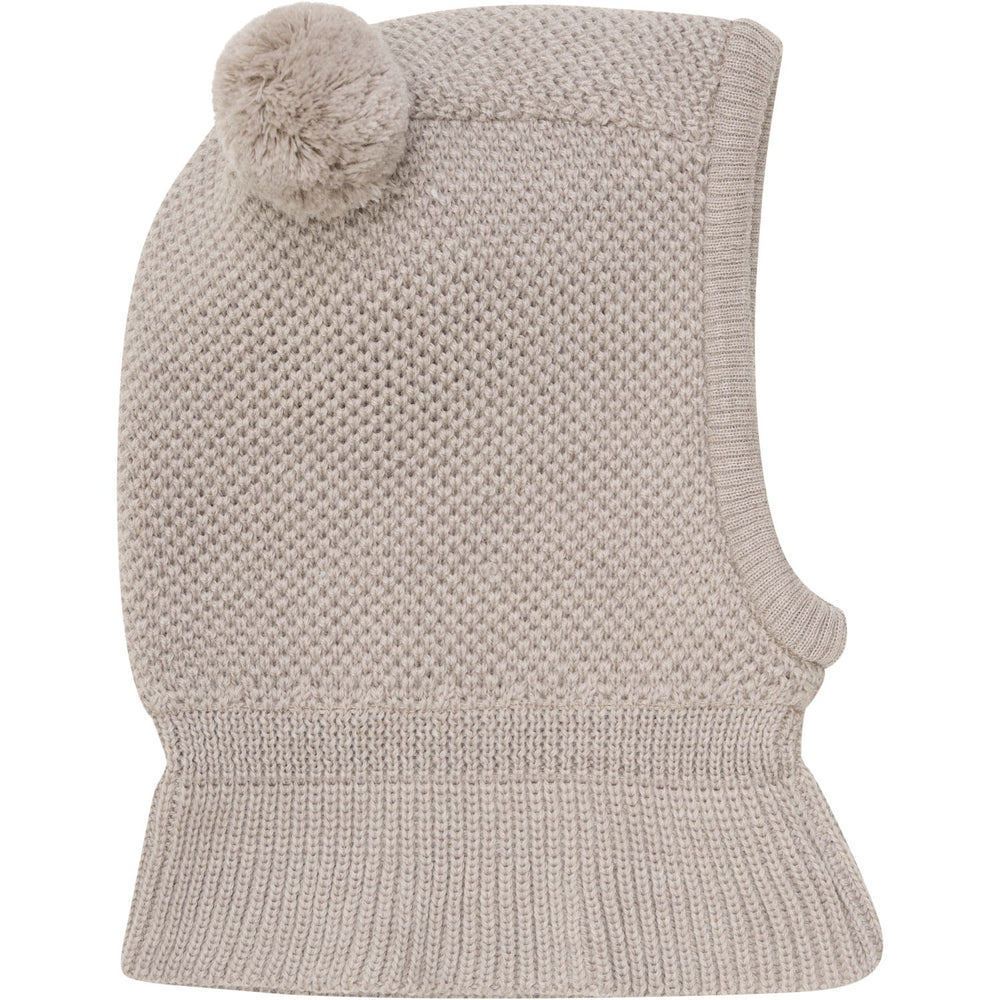 Køb Huttelihut Camel Melange Elefanthue Windstop Pompoms