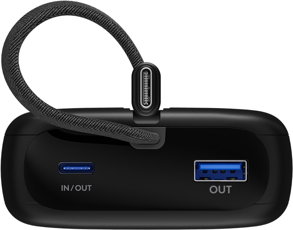 (30W) 20000mAh Powerbank USB C / USB A Ladegerät inkl. USB C Ladekabel Power Delivery (76252) - Schwarz