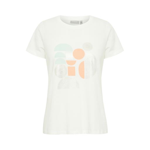 Fransa Juna T-shirt, Blanc de Blanc Mix, XL