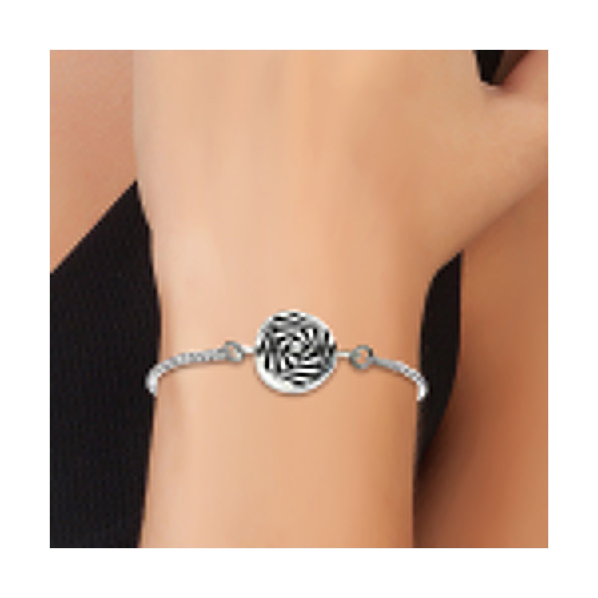 Bracelet argenté SC Crystal orné de Cristaux scintillants