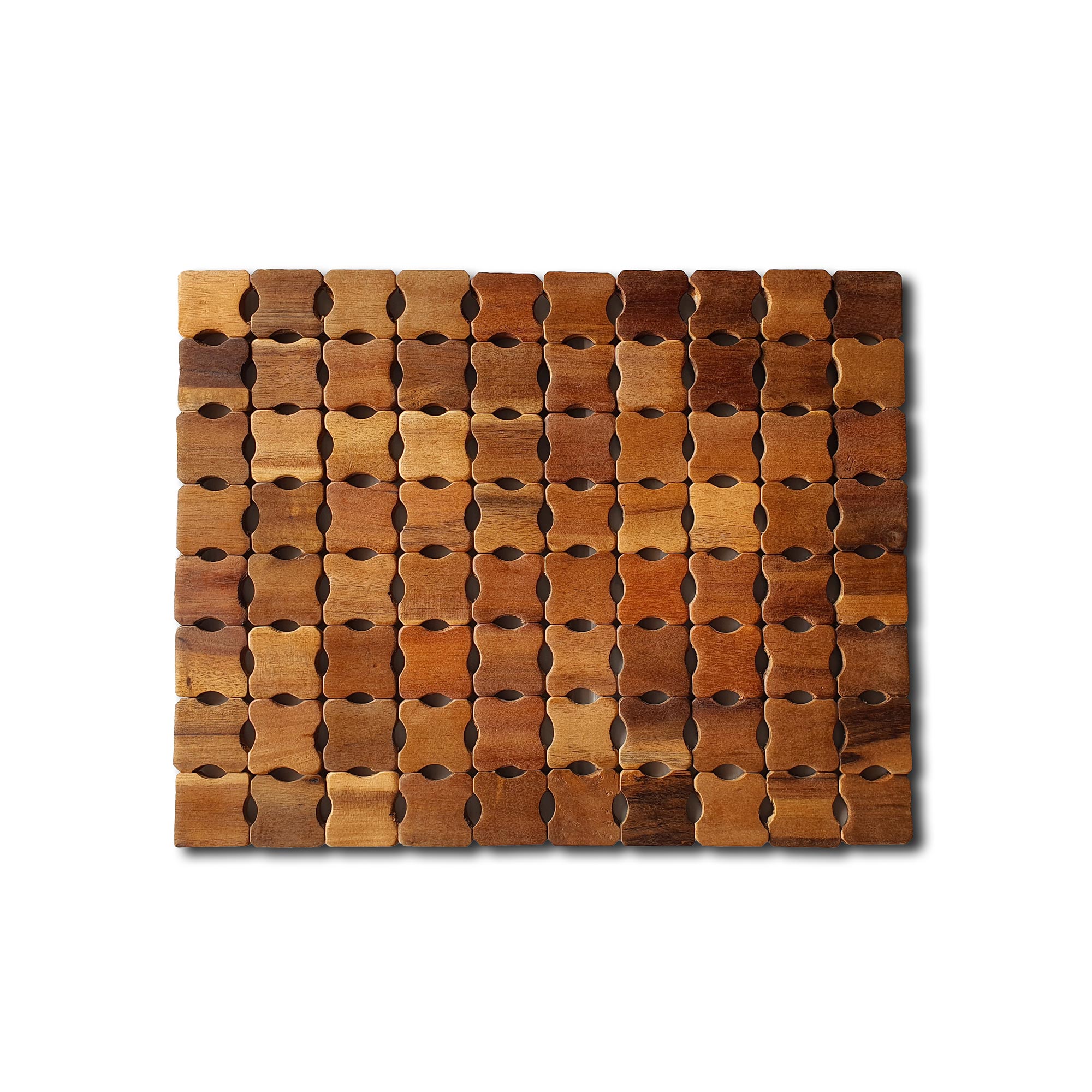 Holzteppich 'Rarung', Akazienholz natur, B 200 cm, L 140 cm von fischer's lagerhaus