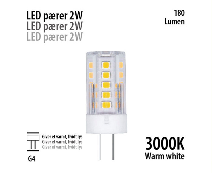LED-stiftpære 2 W G4
