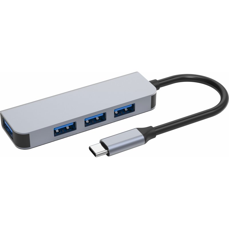 DLH Hub USB-C (M) avec 4 ports USB-A (F)