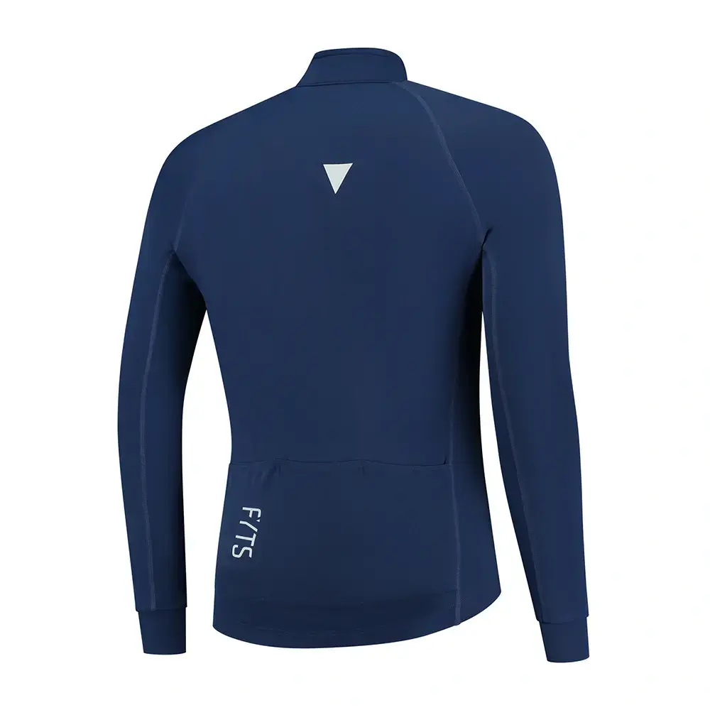FYTS SNLST Thermo Fietsshirt Lange Mouwen Donkerblauw/Wit Heren