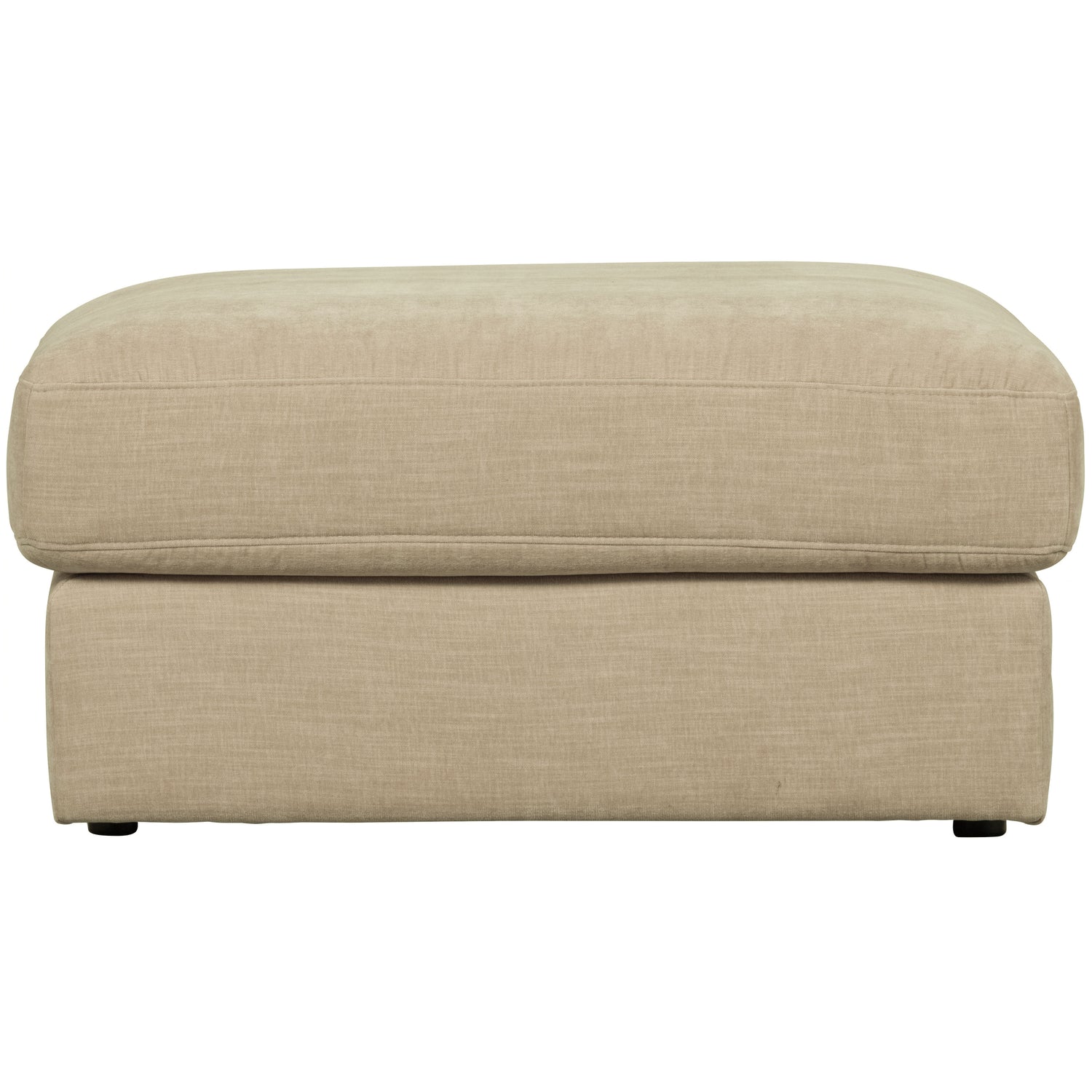 vtwonen Family Hocker - Polyester - Zand - 43x90x98