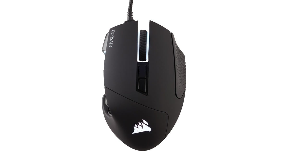 CorsairScimitar RGB ELITE gaming muis  (Zwart, 18.000 dpi, RGB leds)