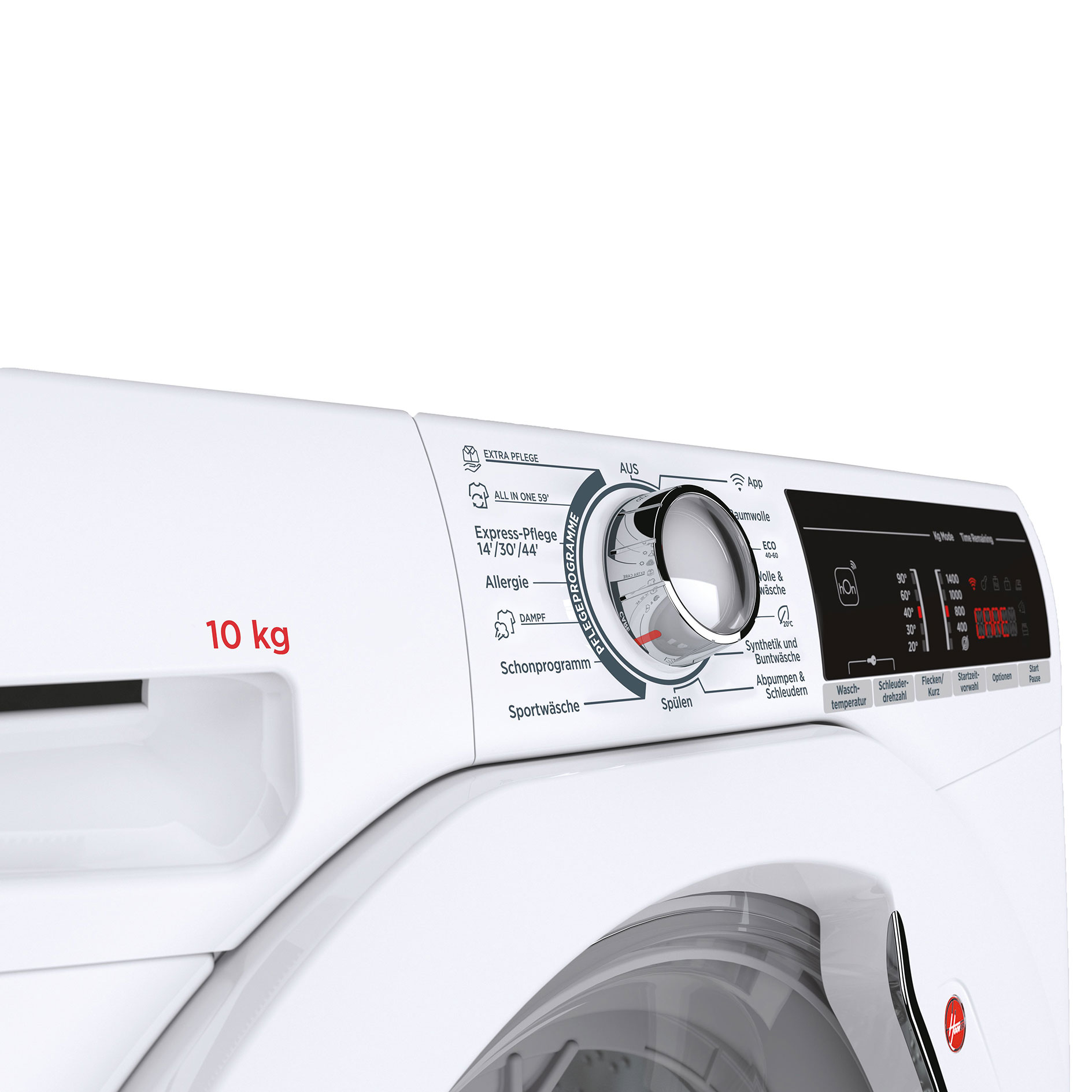 HOOVER Waschmaschine H3WOSQ4105TA4-84 - weiß - 10 kg - B