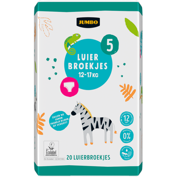 Jumbo Luierbroekjes Maat 5 12-17 kg 20 Stuks