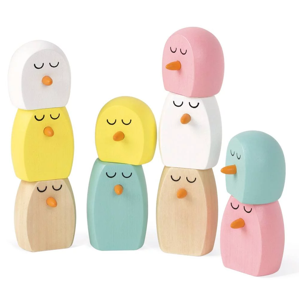 JEU D'EQUILIBRE FLAMANT ROSE EN BOIS