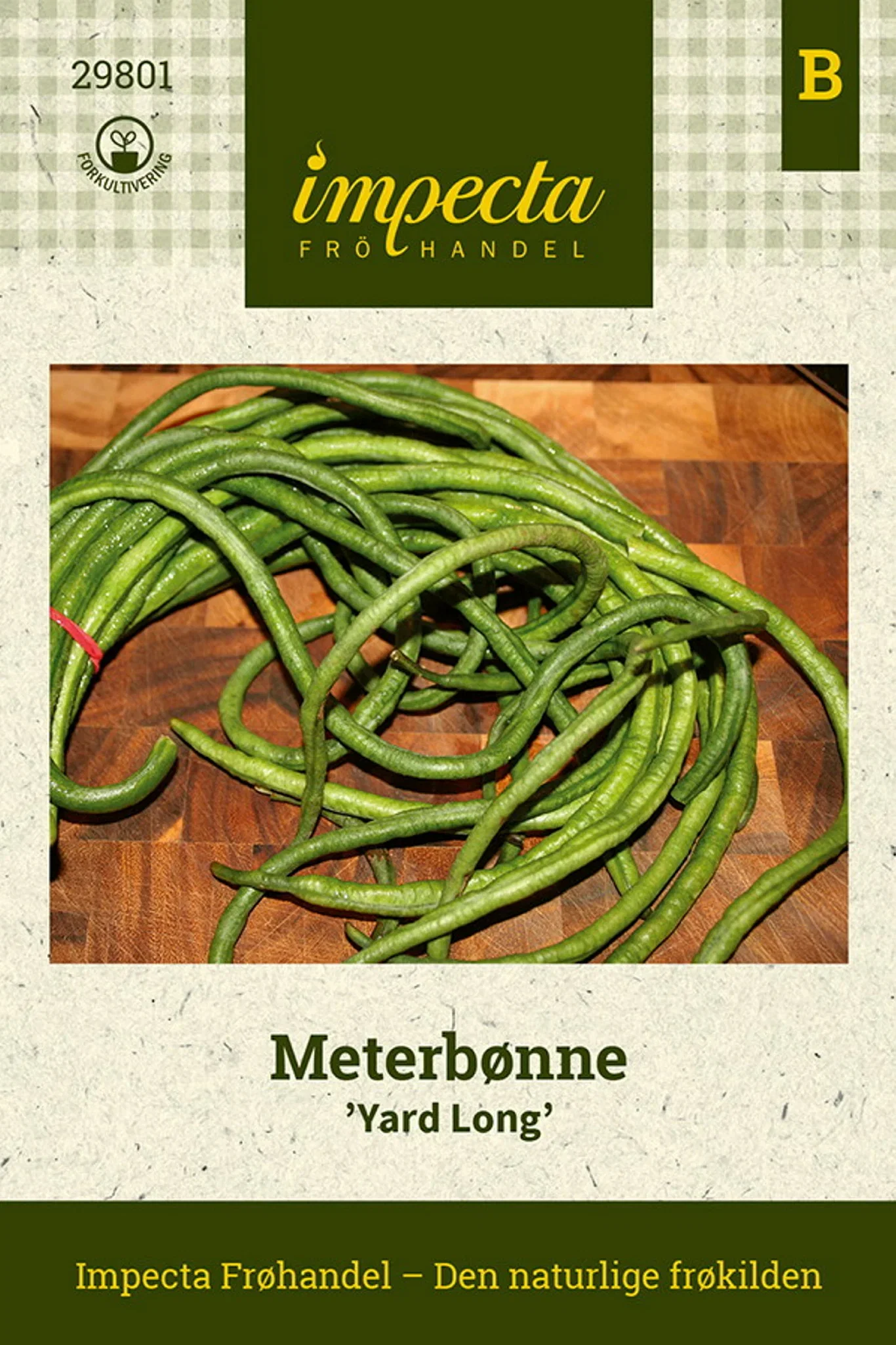 Vigna unguiculata 'Yard Long' Meterbønne 'Yard Long'
