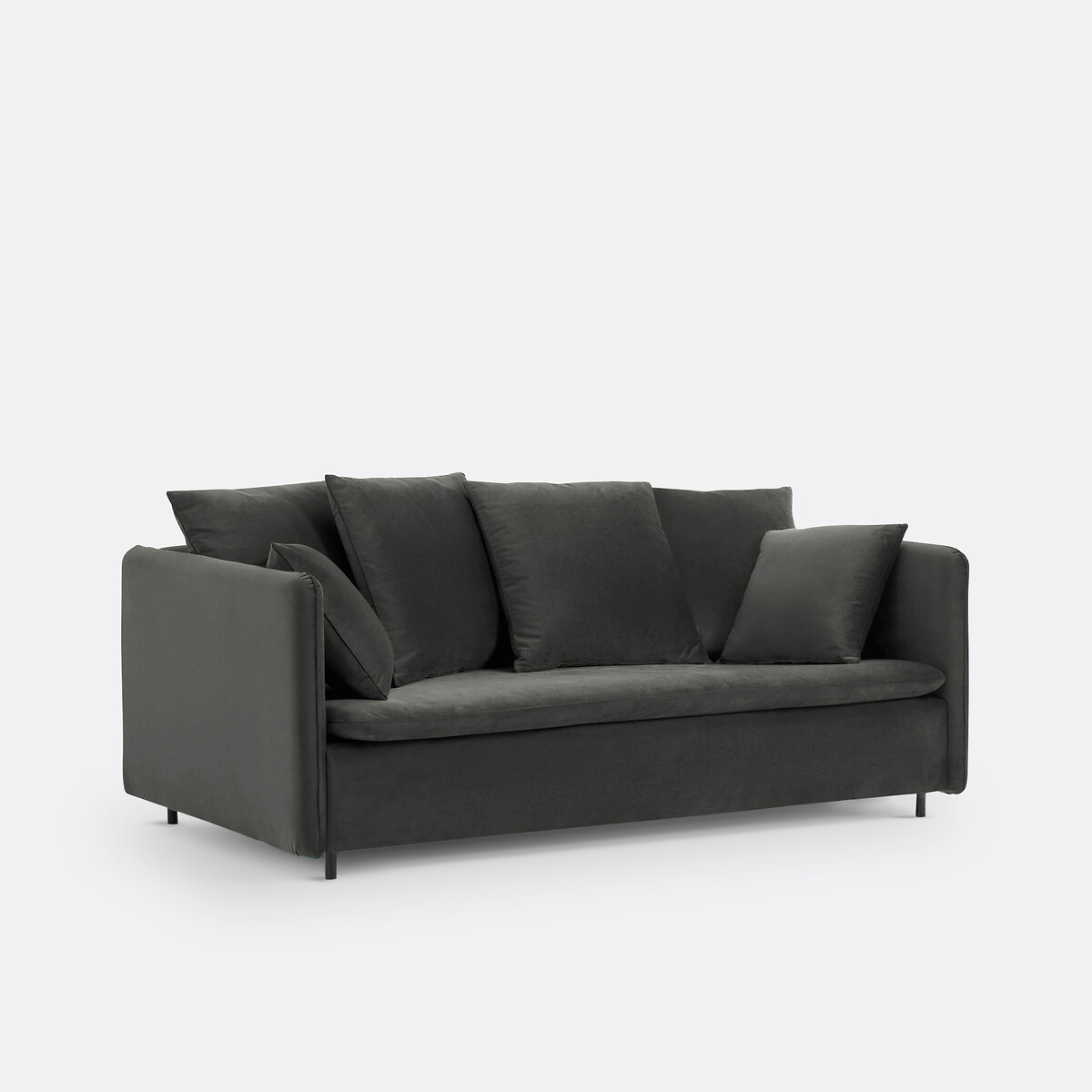 LA REDOUTE INTERIEURS<br>Sofá 3 lugares, veludo conversível, Ivete