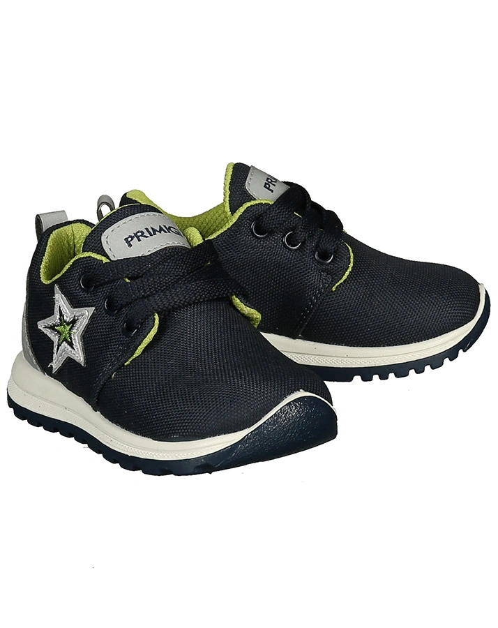 Schnür-Halbschuhe STAR HOP in dunkelblau/silber