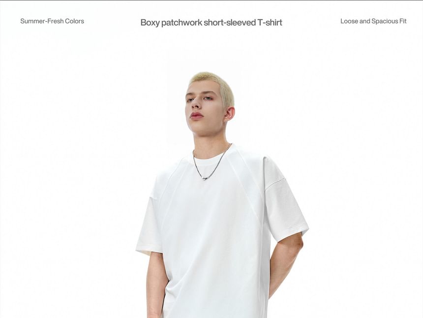 Newin - Patchwork Raglan T-shirt