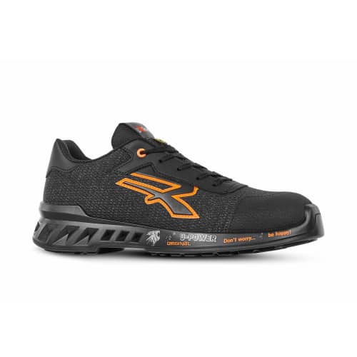 Chaussures de sécurité basses U-Power BRUCE S1P SRC ESD Ultra légère noir