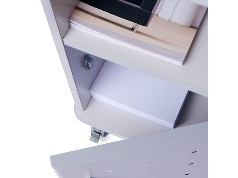 Rocada Multifunktionaler Wagen Rocada Mobiler Bürowagen mit 2 Fächern, ideal für Drucker und Zubehör