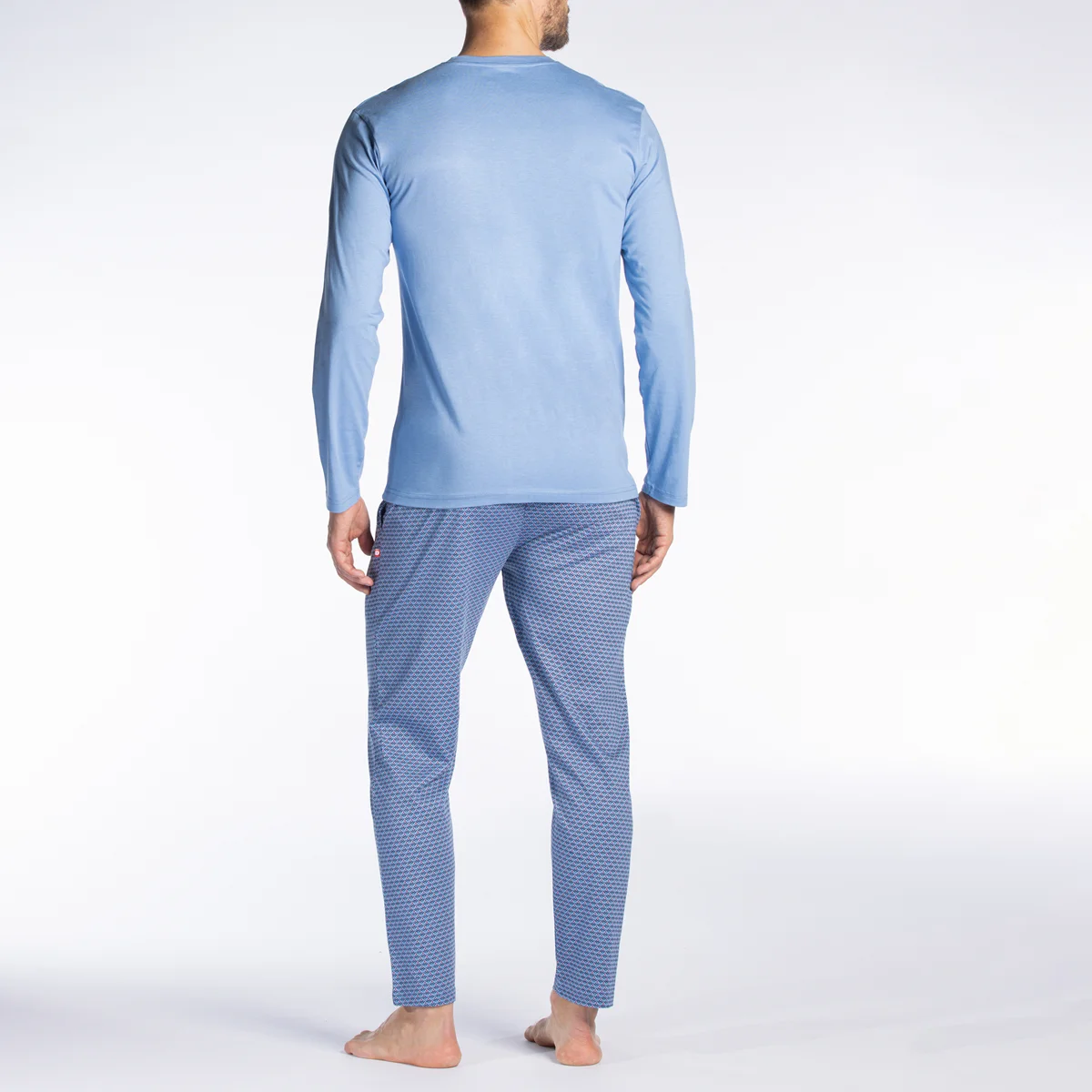 Pyjama homme RAFFINE bleu/imprimé