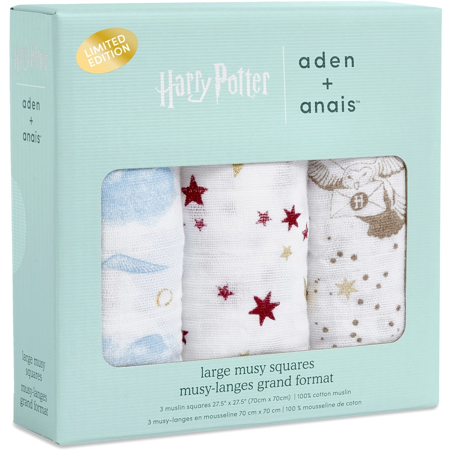 aden + anais™ Spucktücher Harry Potter 3er-Pack
