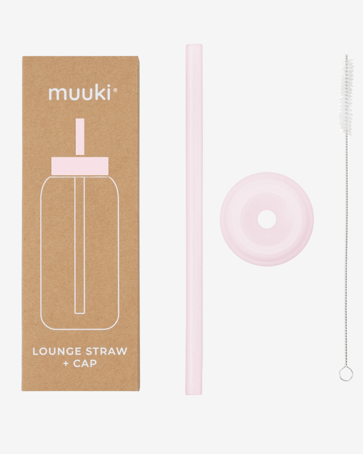 Flaskelokk m/ Sugerør til Muuki Daily Bottle – Lounge Straw + Cap