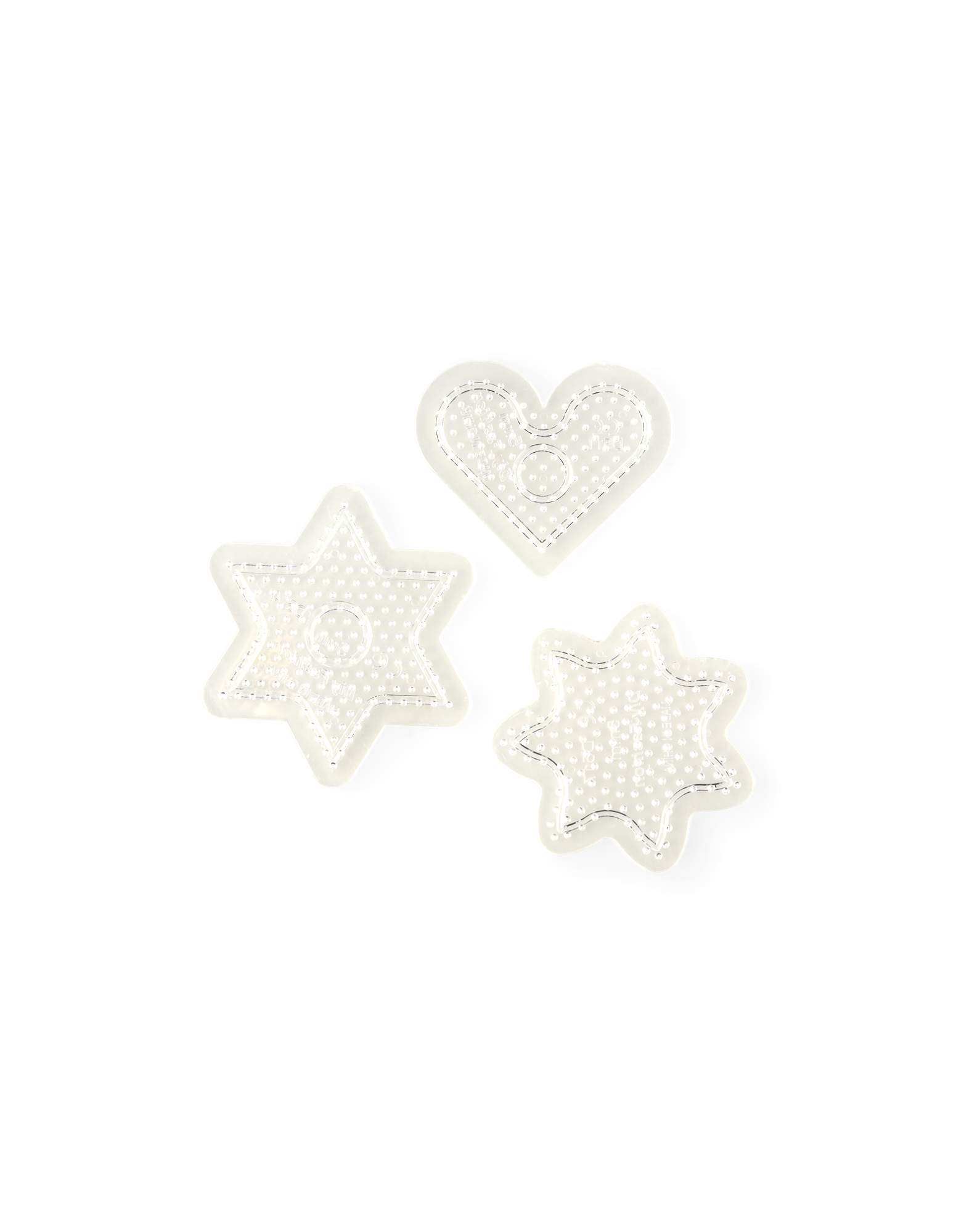 Perleplader | Plastik. 3 stk. | Clear