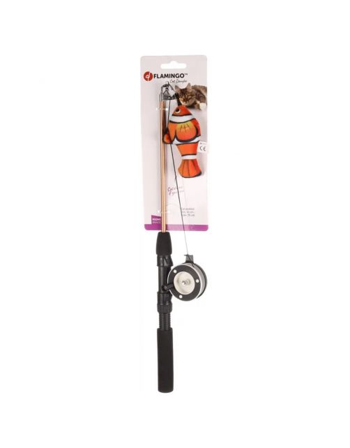 Flamingo Rodney Clownvis - Kattenspeelgoed - 75x4x103 cm Oranje
