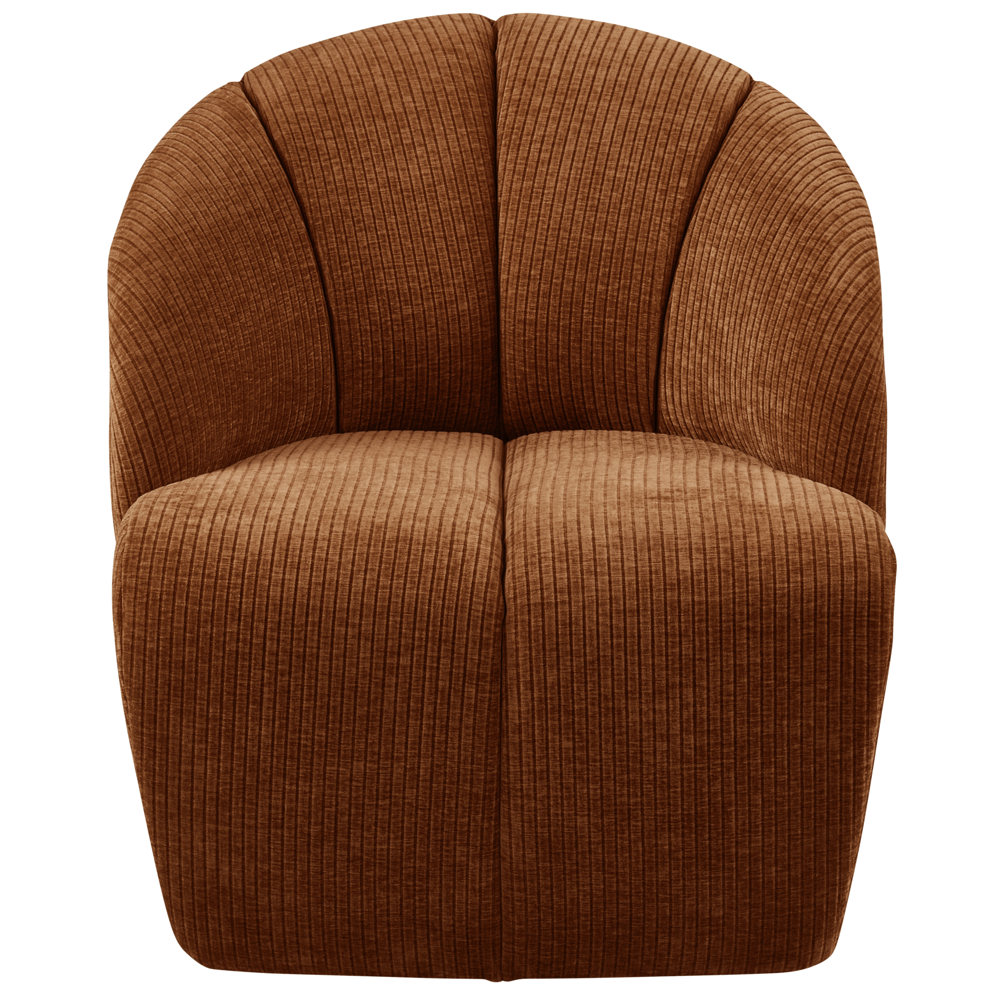 Draaifauteuil Mojo Mojo Draaifauteuil - Geweven Ribstof - Roestbruin