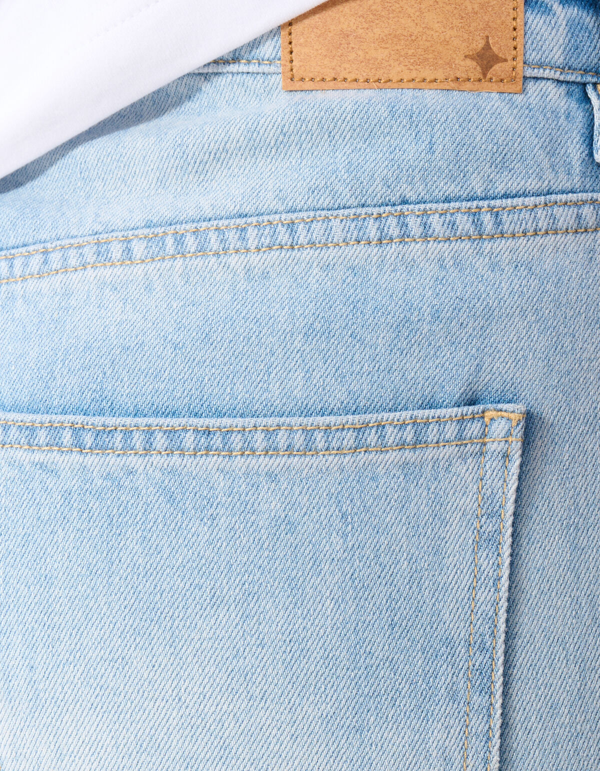 Sculpted Barrel Fit Jeans Lichtblauw