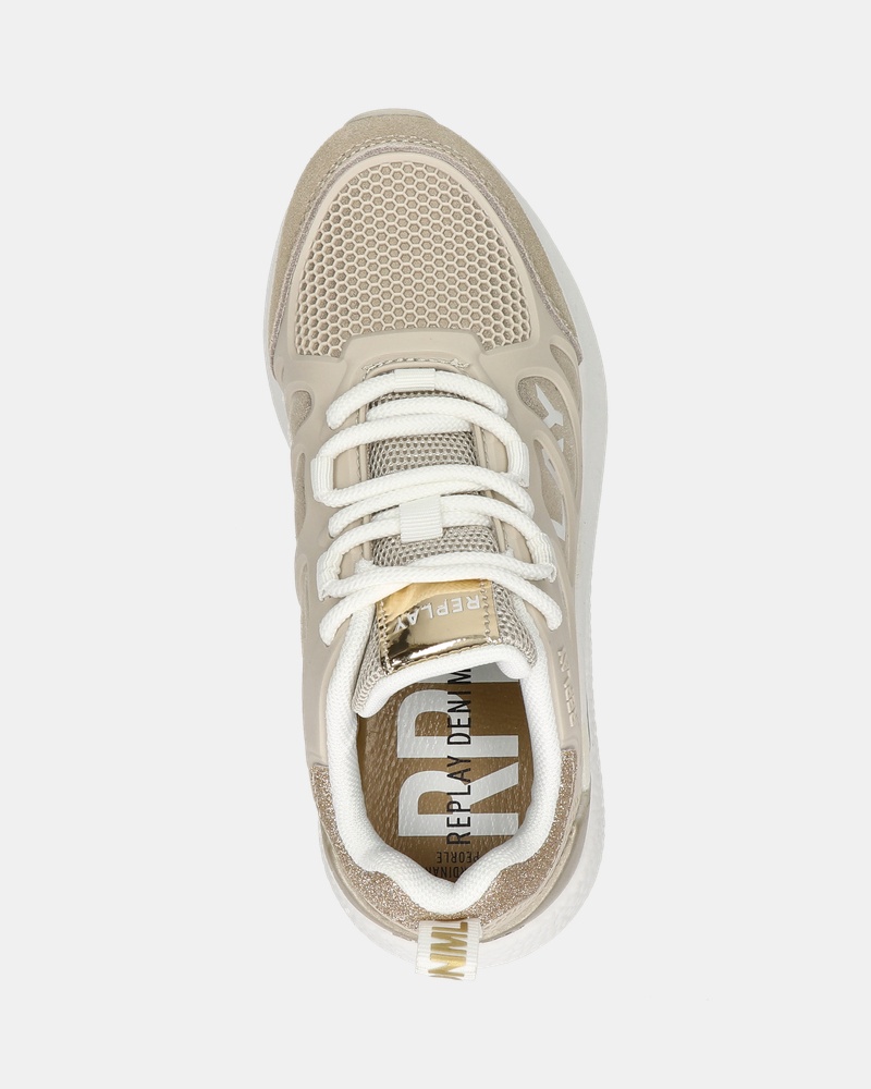 Replay Maze Jr. Lage sneakers  - goud