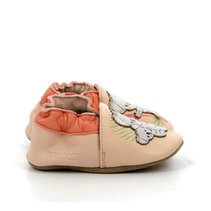 Robeez Robeez Chaussons Queen Koala Rose Clair