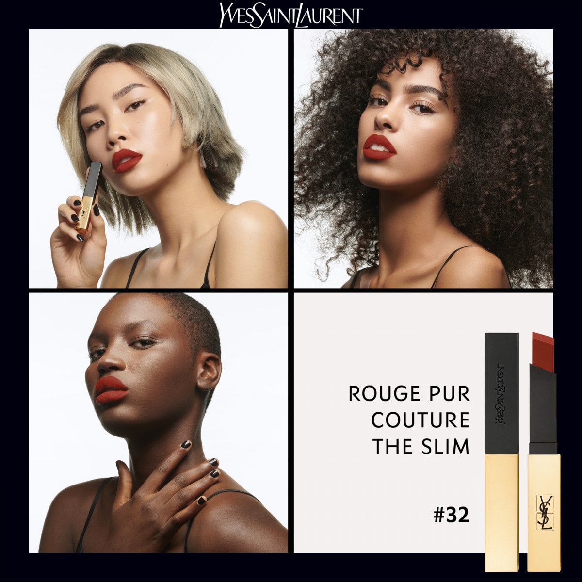 YVES SAINT LAURENT Rouge Pur Couture The Slim Rouge à Lèvres Ultra Mat