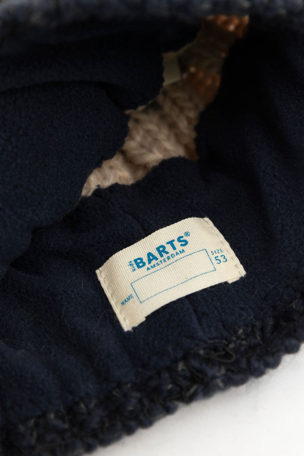 BARTS multicolour beanie met pompom
