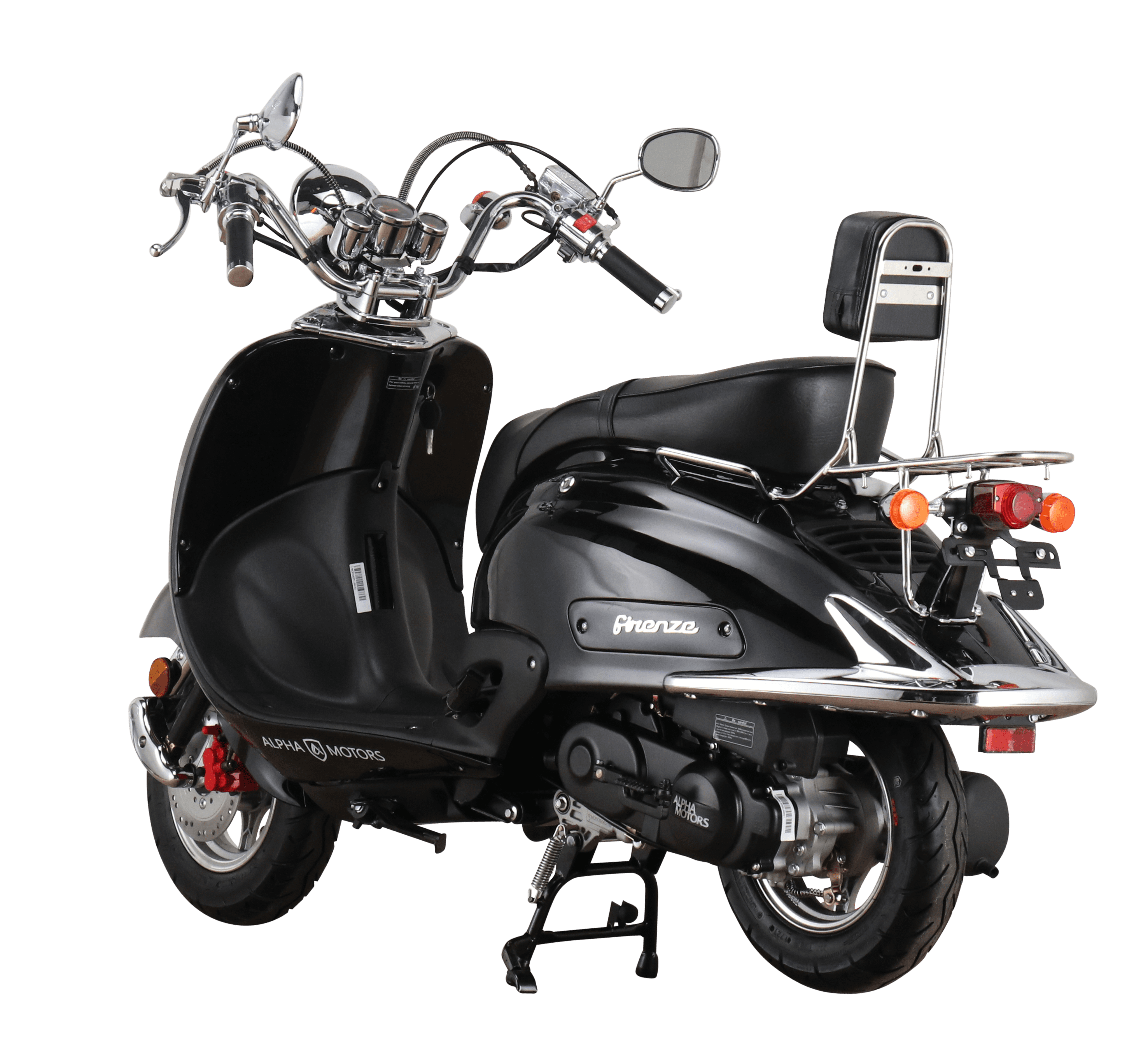 Alpha Motors Motorroller Retro Firenze 50 ccm 45 kmh EURO 5 schwarz