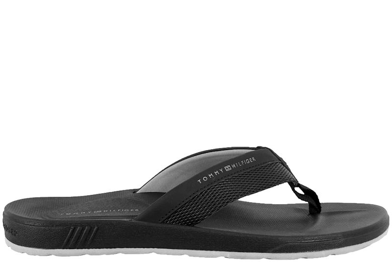TOMMY HILFIGER MOLDED HILFIGER BEACH SANDAL BLACK